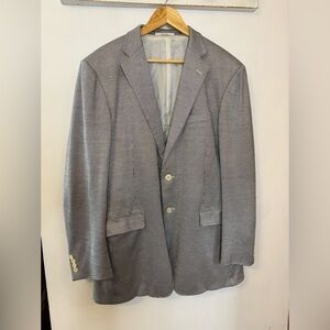 Ermenegildo Zegna Silk Cotton Striped Stretch Sport Coat